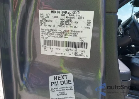 2011 Ford Escape Limited from USA, damaged, VIN 1FMCU9EG8BKA75348